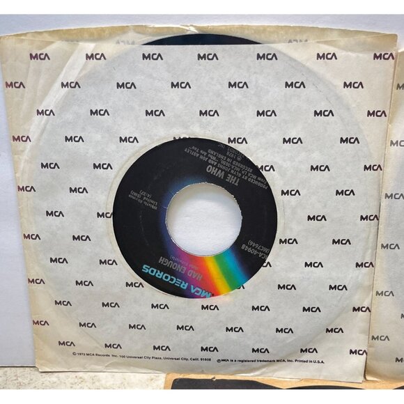 The Who 45 Record Lot of 3 Rock Who Are You Pinball Wizard Squeeze Box - Picture 6 of 8
